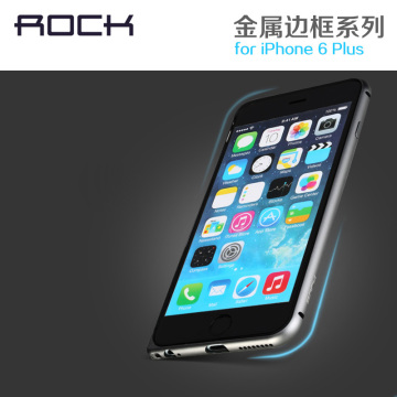 ROCK iPhone6 Plus金属边框苹果6边框5.5寸超薄手机壳保护套圆弧