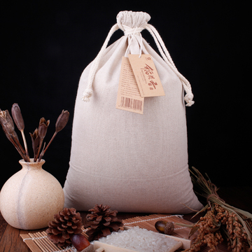 舌尖II-东北五常大米稻花香2015年新米2.5kg麻布袋装特价包邮