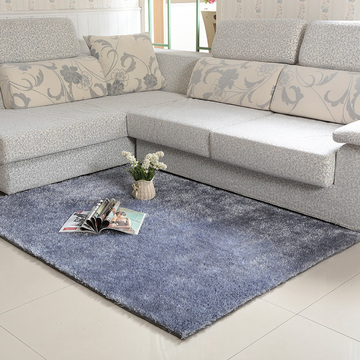 兴宇地毯 韩国丝纯色茶几地毯客厅沙发 卧室床边毯 可定制