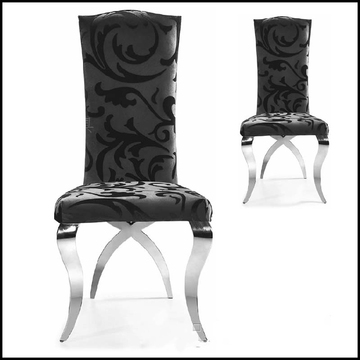 欧式简约镜面不锈钢餐椅 时尚创意水滴椅子 现代宜家五金酒店家具