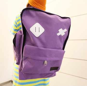 韩版潮流女包 双肩包学院帆布包 休闲电脑包旅行包背包中学生书包