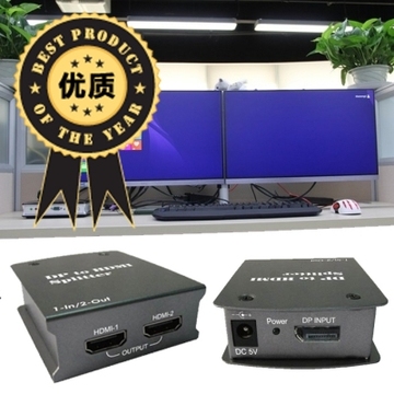 DP转双HDMI扩展多屏DP Hub 4K*2K电视拼接处理器MST 分配器HDMI