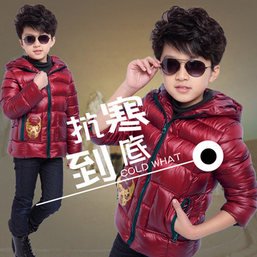 2015新款韩版儿童外套男童冬中大童骷髅头棉衣童装棉衣加厚潮