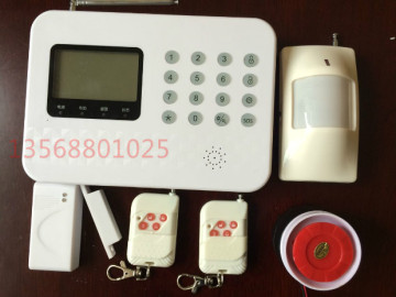 GSM防盗报警器材无线红外线报警器无线插手机卡双网报警主机家用