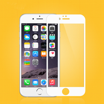 酷扬iPhone6 plus钢化玻璃膜全屏覆盖膜弧边苹果6 膜防爆膜抗蓝光