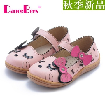 蜂之舞2015秋季新款韩版女童鞋休闲儿童单鞋真皮垫公主鞋包邮