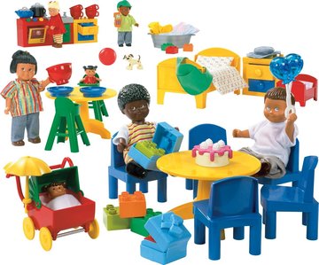 LEGO乐高 教育系列 9215 家庭组合娃娃家套装