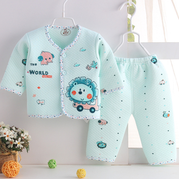 婴儿保暖内衣宝宝内衣套装婴儿秋冬装衣服加厚两件套