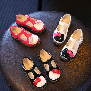 韩版女童秋鞋新款儿童鞋1-2-3-4-5-6岁宝宝鞋女孩单鞋豆豆鞋皮鞋