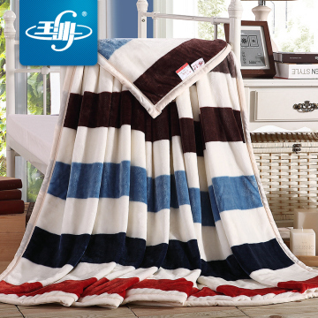 玉沙毛毯 加厚双层珊瑚绒毯子床单 冬季法兰绒盖毯单双人法莱绒毯