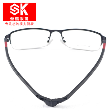 大脸防滑近视眼镜篮球足球运动眼镜商务休闲眼镜框男款半框眼镜架