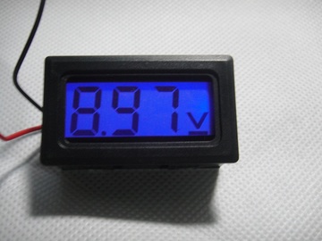 液晶显示两线式直流电压表50-100V数字数显电压表头背光LCD