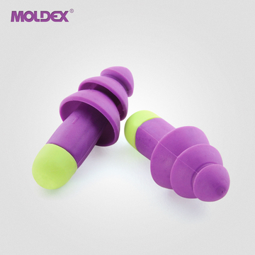MOLDEX专业隔音进口弹性硅胶螺旋圣诞树型睡眠防噪音耳塞 可防水