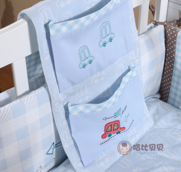 TTBABY  婴儿床挂袋 宝宝尿布袋 奶瓶袋 床包 婴儿床头挂袋