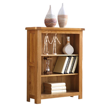 龙慧 简易全实木书柜创意原木书架 红橡木储物落地置物架特价