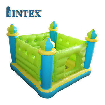 INTEX 城堡跳跳乐 跳跳床充气蹦床 孩子蹦蹦池儿童充气玩具游乐场
