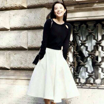 韩国东大门2015秋季新款高端女装明星同款毛衣针织衫裙子两件套装
