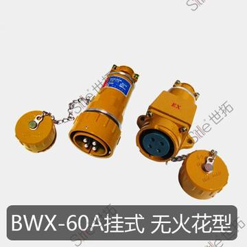BWX-60挂式 3/4/5芯 60A 250V/400V 无火花型防爆插头插座