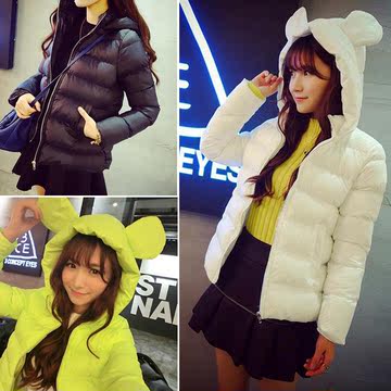2015秋冬新款韩版学生加厚女士棉服修身短款棉衣外套女装小棉袄潮