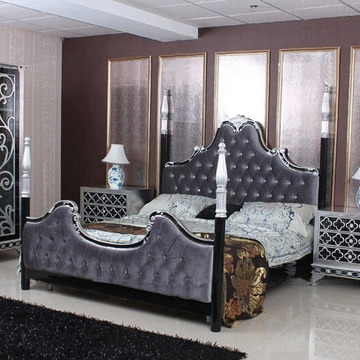 欧式家具新古典床欧式大床双人床橡木实木床1.8米婚床特价现货