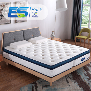 ES床垫 天然乳胶床垫 伴侣折叠床垫 子母式九区弹簧席梦思床垫1.8