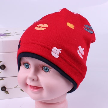 2015春秋冬韩版新款婴幼儿保暖纯棉套头帽男女宝宝3个月1-2岁帽子