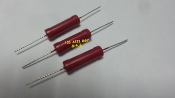 高压玻璃釉电阻器3W50KJ   精密无感电阻（红色棒状）引线封装