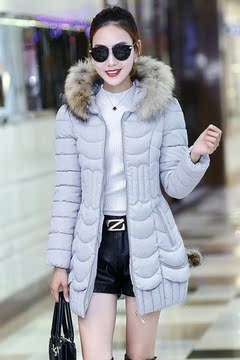 冬季新款羽绒保暖棉衣欧妮轩女士韩版时尚修身保暖衣中长款保暖衣