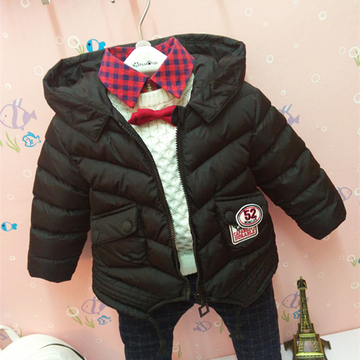 2015冬季新款童装男童羽绒棉棉衣婴幼儿棉袄小童韩版加厚棉服外套