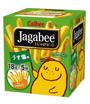 【现货】calbee Jagabee 香酥薯条黄油酱油/微咸口味 90g10/08