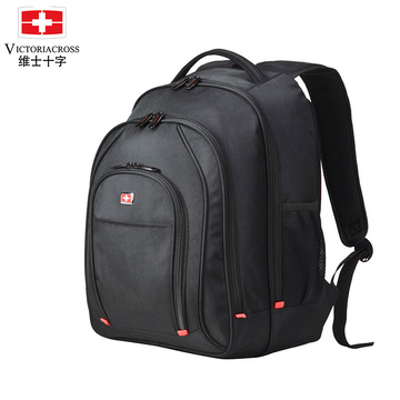 维士十字 2014新款双肩包男女包男士背包旅行包休闲商务电脑包