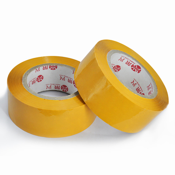超粘米黄色封箱胶带4.8cm宽100码长 大卷宽胶布厂家直销