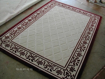新品特价 手工纯羊毛地毯 高档客厅茶几地毯 中式满铺地毯定制