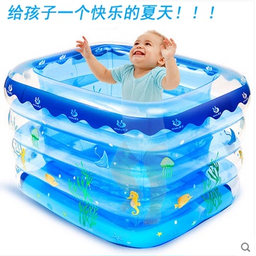 新款婴儿充气游泳池加厚游泳桶 婴幼儿童宝宝戏水池超大号保温