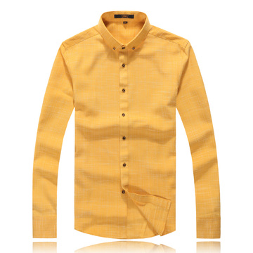 2015走秀新款长袖衬衫男原单品质纯色男衬衣男装大码休闲商务衬衫