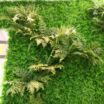 仿真植物墙草坪 绿植墙体草坪假叶子阳台绿植装饰绿色植物背景墙