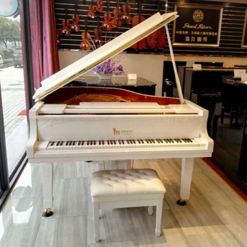 【杭州大拇指琴行】白色烤漆168三角钢琴定制|出租|租赁|婚庆演出