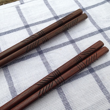 印尼铁木日式尖头筷子 和风原木质出口日本 家用酒店