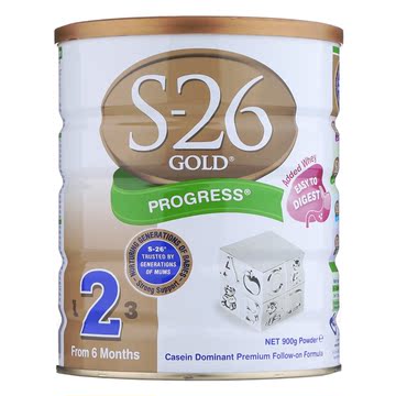 澳洲直邮 惠氏2段900g克罐装S26金装婴儿牛奶粉