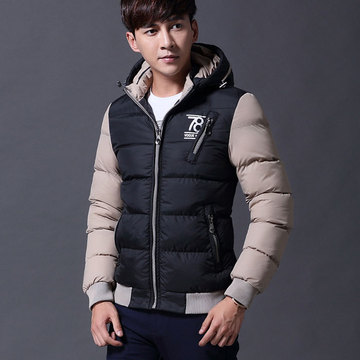 2015冬季潮装男士棉衣外套修身加厚保暖羽绒棉服韩版青年学生短款