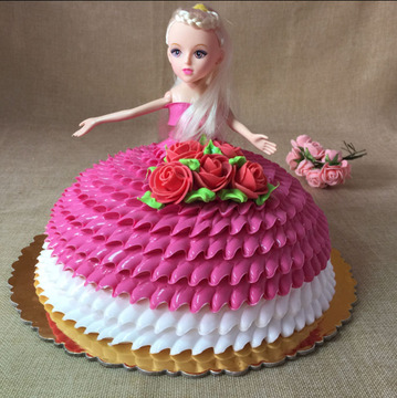 大美小芭比娃娃仿真蛋糕模型 小迷糊 仿真蛋糕模型 塑胶蛋糕 包邮