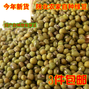 绿豆 2015陕北农家新有机绿豆500g 小l绿豆 明绿豆五谷杂粮农产品