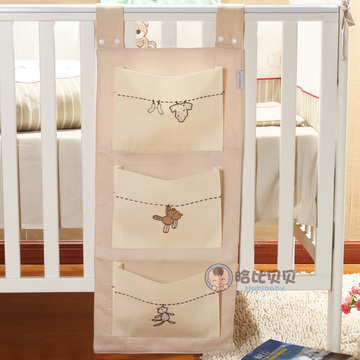TTBABY 床包 婴儿床挂袋 宝宝尿布袋 奶瓶袋 收纳包 婴儿床品配件