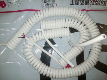 螺旋线弹簧电线3芯2芯x2.5平方1.5拉伸8米6米4米展台机械