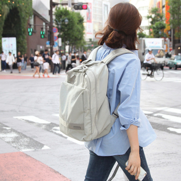 韩国正品多功能双肩包旅行衣物收纳包旅游外出防水背包时尚街包