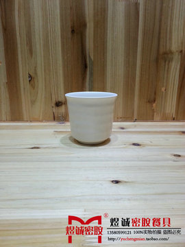 密胺水杯韩式烧烤杯子汉庭水杯竹节杯 半纹杯子自助饮料杯品酒杯