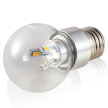 台灯LED灯泡E27螺口led球泡灯3W5W节能高亮贴片灯珠光-透明包邮