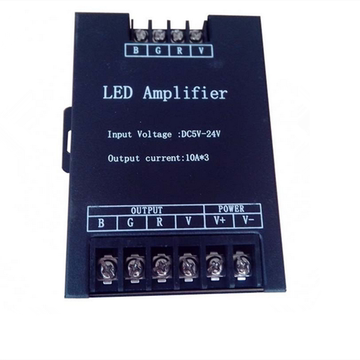 LED灯RGB七彩控制器 同步放大器 5-24V30A360W智能调光器变色