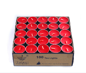 创意浪漫温茶蜡烛  表白 摆造型 祈福 4小时一盒100只 无色无味