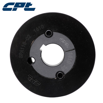 CPT 欧标皮带轮SPA118-02-1610节径118两槽含锥套1610 可定制